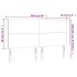 Cabecero con LED de terciopelo gris claro 203x16x118/128