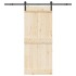 Kit de herrajes para puertas correderas acero negro 183