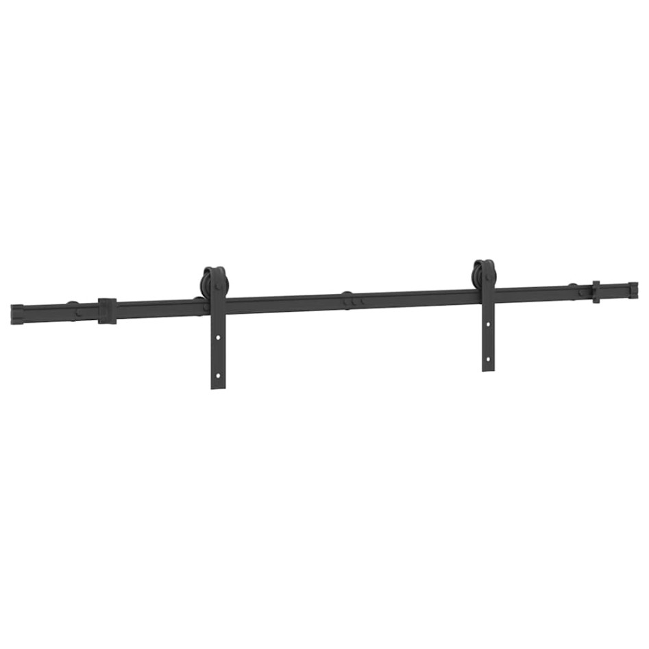Kit de herrajes para puertas correderas acero negro 183