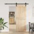 Kit de herrajes para puertas correderas acero negro 183