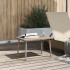 Mesa centro jardín rectangular beige 60x40x37cm ratán