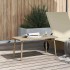 Mesa centro jardín rectangular beige 80x40x37cm ratán
