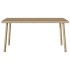 Mesa centro jardín rectangular beige 80x40x37cm ratán