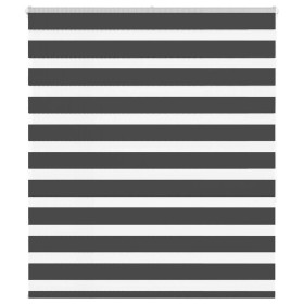 Estor cebra negro 135x150 cm tejido ancho 130,9 cm