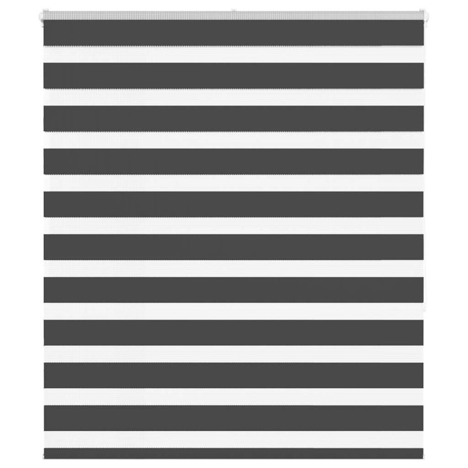 Estor cebra negro 135x150 cm tejido ancho 130,9 cm