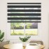 Estor cebra negro 135x150 cm tejido ancho 130,9 cm