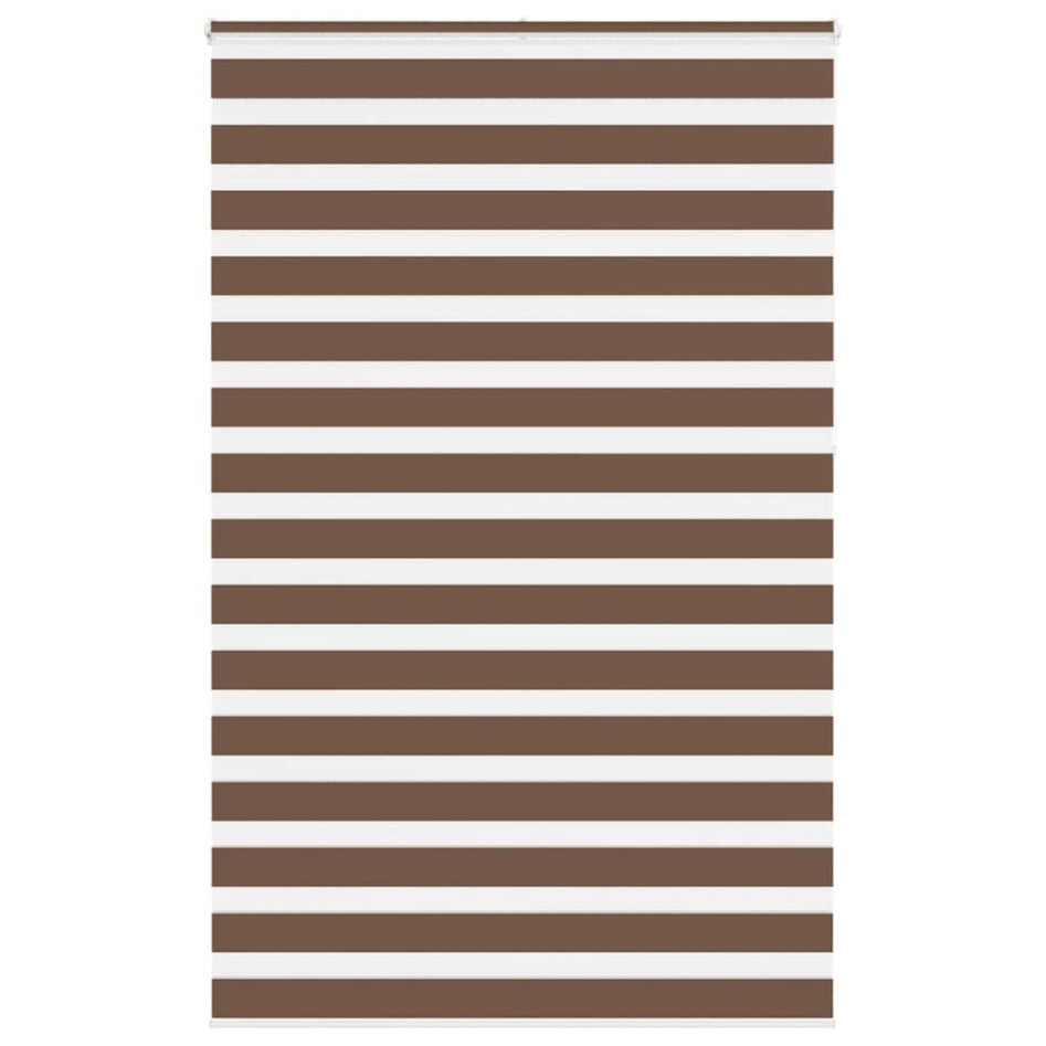 Estor cebra marrón 150x230 cm tejido ancho 145,9 cm