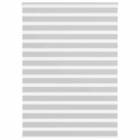 Estor cebra gris claro 155x230cm tejido ancho 150,9cm