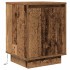 Mesilla de noche con luces LED madera vieja 38x34x50