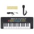 Teclado eléctrico de piano 37 teclas con micrófono para