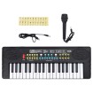Teclado eléctrico de piano 37 teclas con micrófono para niños