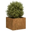 Jardinera oxidada acero corten 40x40x30 cm
