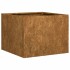 Jardinera oxidada acero corten 40x40x30