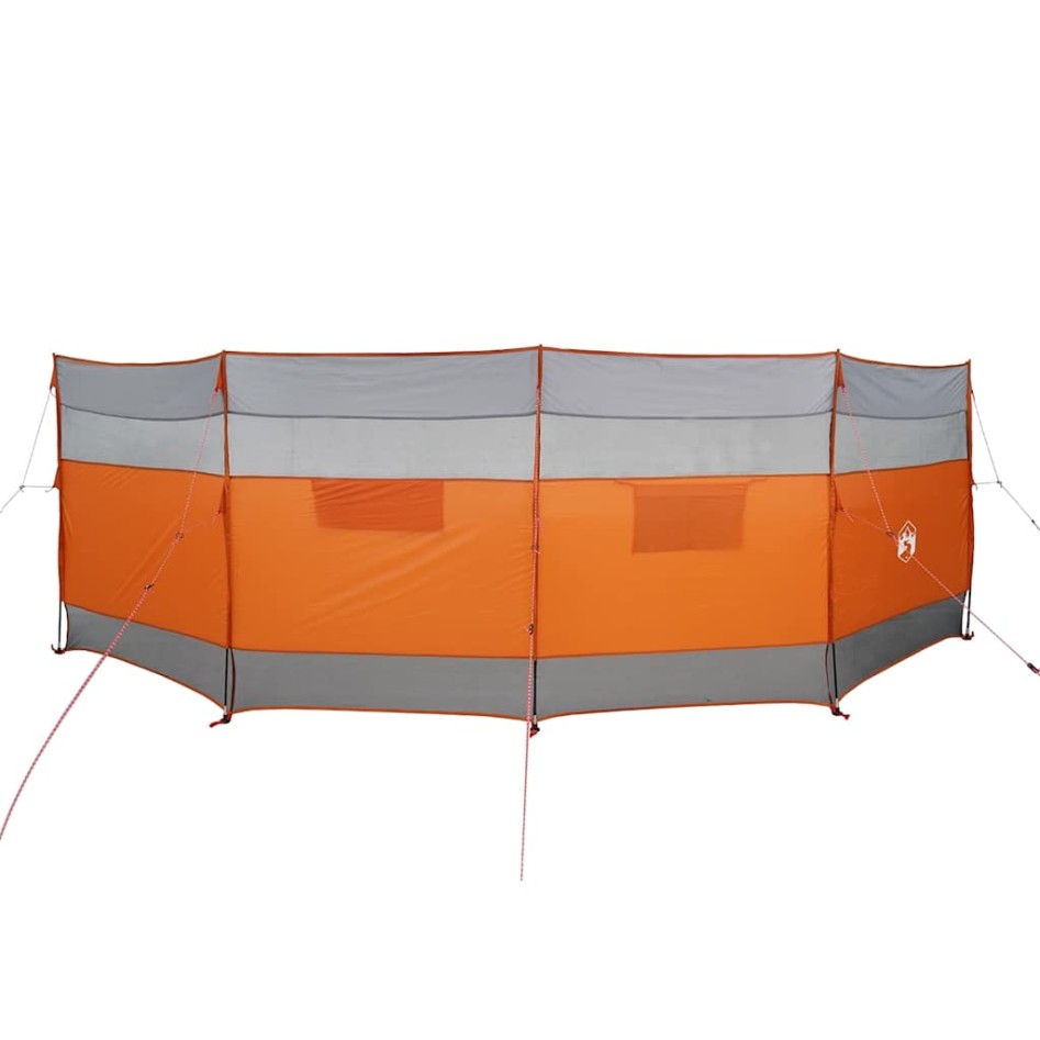 Cortaviento de camping impermeable gris naranja 510x153