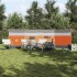 Cortaviento de camping impermeable gris naranja 510x153