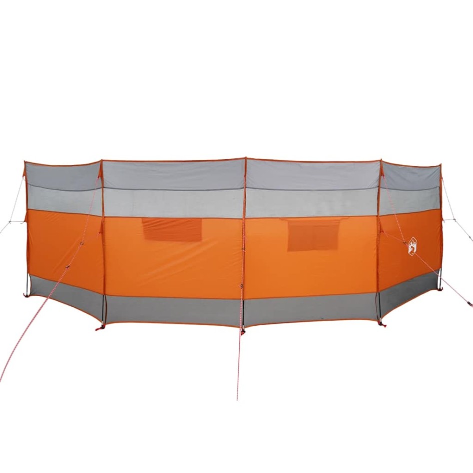 Cortaviento de camping impermeable gris naranja 510x153