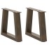 Patas para mesa de comedor en forma de V 2 uds acero