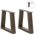 Patas para mesa de comedor en forma de V 2 uds acero