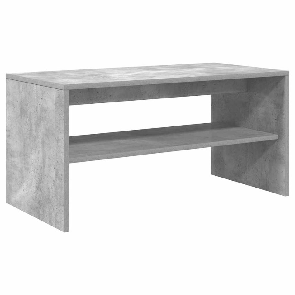 Mueble de TV madera contrachapada gris hormigón 80x40x40