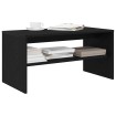 Mueble de TV madera de ingeniería roble negro 80x40x40 cm