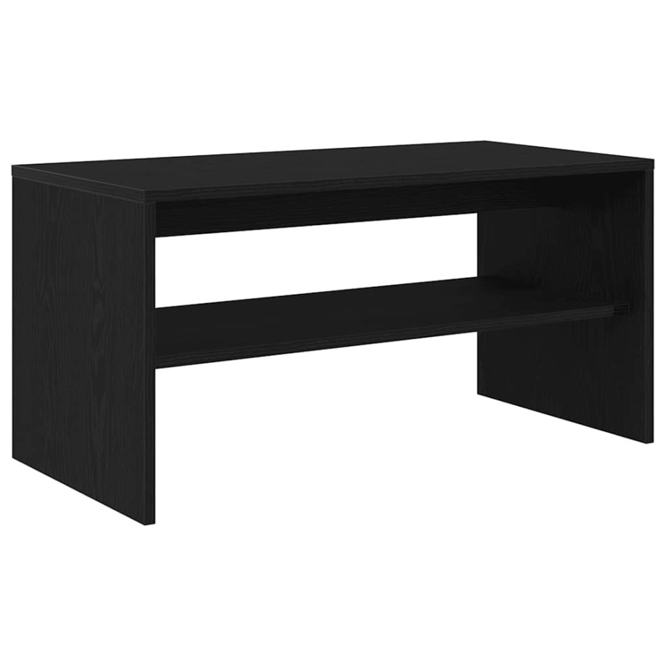 Mueble de TV madera de ingeniería roble negro 80x40x40