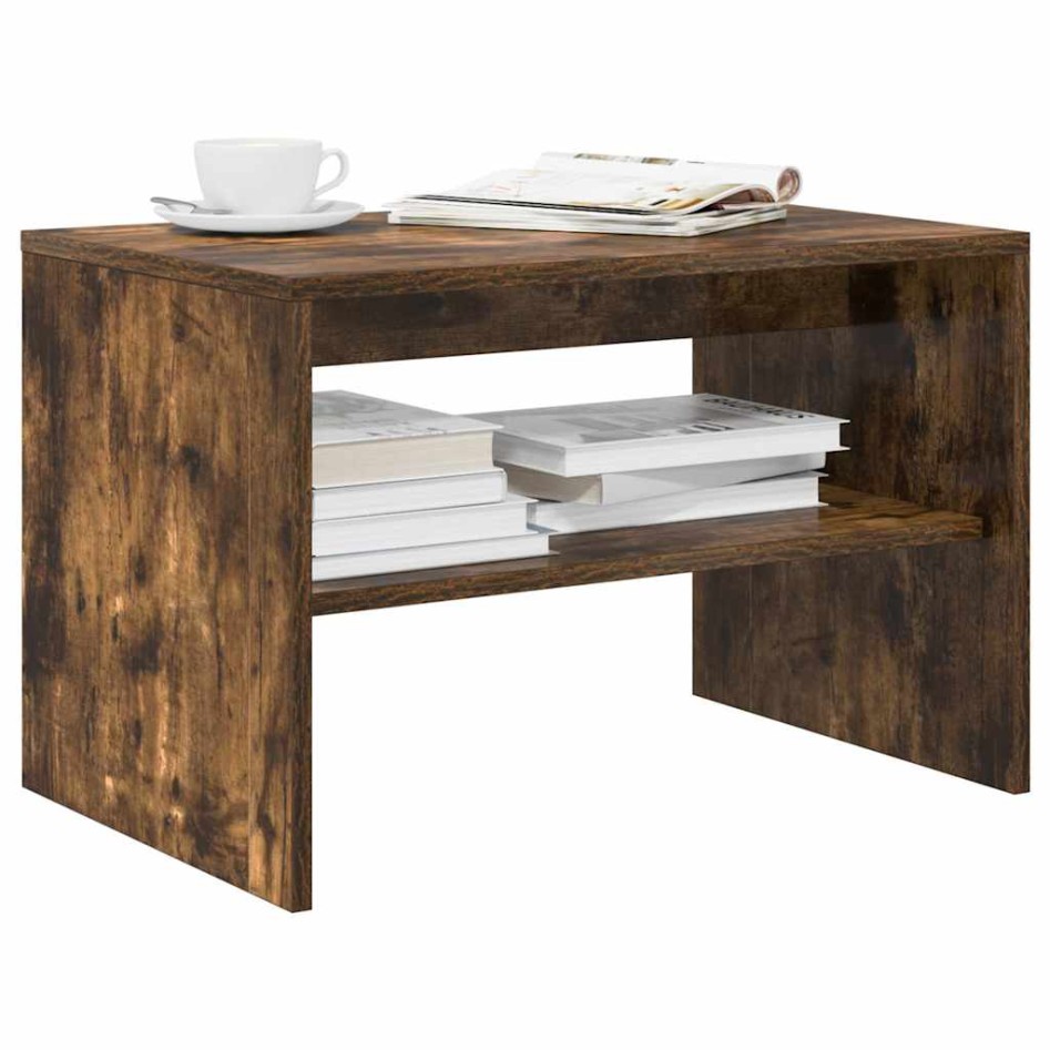 Mueble de TV madera de ingeniería roble ahumado 60x40x40