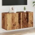 Mueble de TV de pared madera envejecida 80x30x41