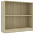 Estantería de madera contrachapada color roble 80x24x75