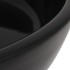Lavabo redondo de cerámica negro 42x12