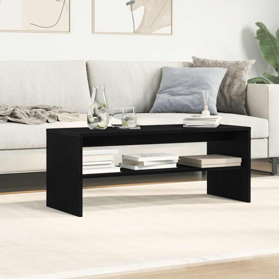 Mueble para TV madera contrachapada roble negro100x40x40