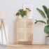 Puerta de armario de lamas 4 uds 39,5x29,5 cm madera de