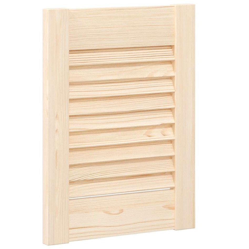 Puerta de armario de lamas 4 uds 39,5x29,5 cm madera de
