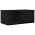 Mueble de TV madera de ingeniería roble negro 60x31x25,5