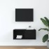 Mueble de TV madera de ingeniería roble negro 60x31x25,5