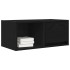 Mueble de TV madera de ingeniería roble negro 60x31x25,5
