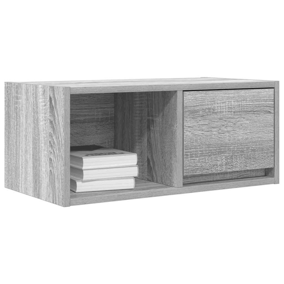 Mueble de TV madera contrachapada gris Sonoma 60x31x25,5