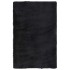Alfombra peluda de pelo largo NAVARRA negra 130x200cm