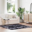 Alfombra de pelo largo NAVARRA gris oscuro 160x160 cm poliéster
