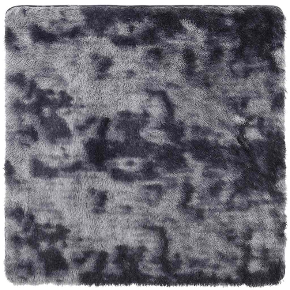 Alfombra de pelo largo NAVARRA gris oscuro 160x160 cm