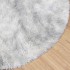 Alfombra de pelo largo NAVARRA gris claro 160x160 cm