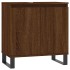 Armario de baño madera de ingeniería marrón roble 58x33x60
