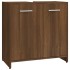 Armario de baño madera contrachapada marrón roble 60x33x60
