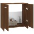 Armario de baño madera contrachapada marrón roble 60x33x60