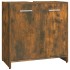 Armario de baño madera contrachapada roble ahumado 60x33x60