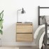 Mesilla de noche de pared roble Sonoma 38x34x40