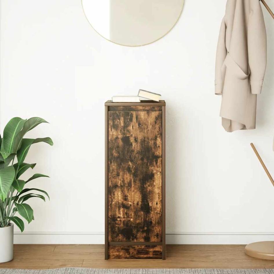 Aparador roble ahumado 29,5x34x76 cm madera de