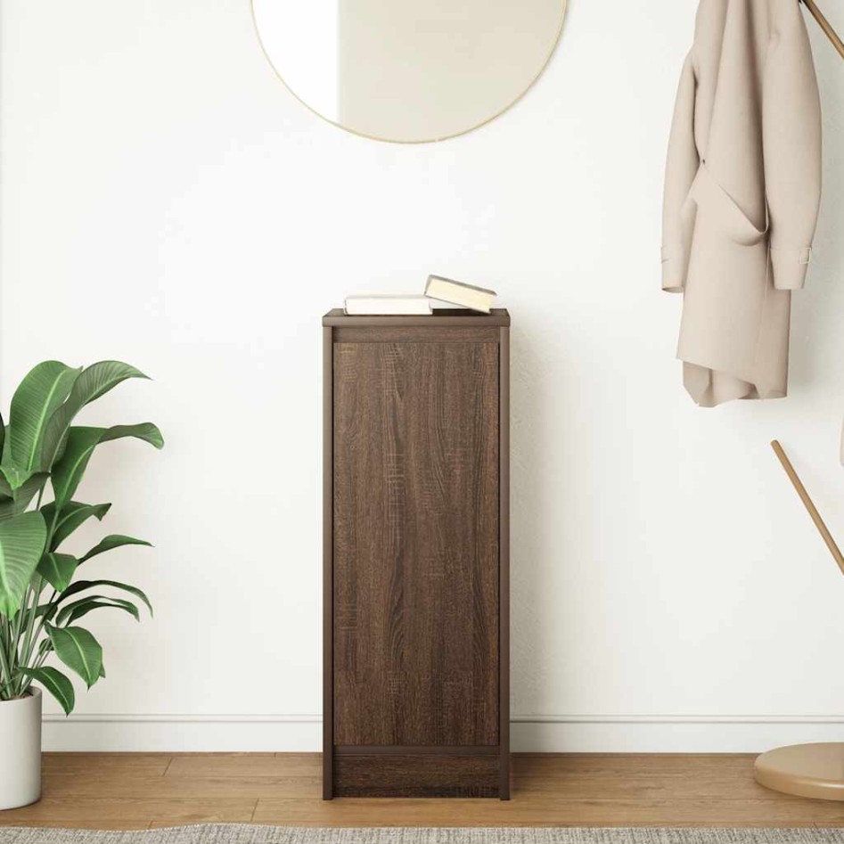 Aparador roble marrón 29,5x34x76 cm madera de