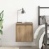 Mesita de noche de pared roble artisan 38x34x40