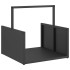 Leñero negro 40x40x40 cm Acero laminado en