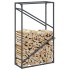 Leñero antracita 60x25x100 cm Acero laminado en